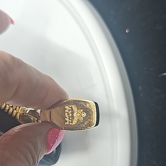 MCM BLUE Studded Wallet - Picture 4 of 6